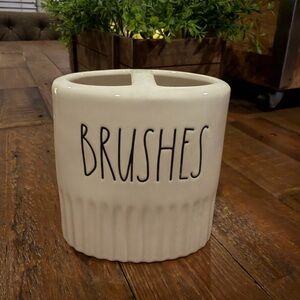 Rae Dunn Cream Brushes Holder